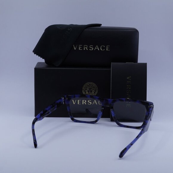 Versace VE3354F 5460 Eyeglasses Top Black/Blue 55mm Rectangle Frame - Picture 10 of 10